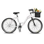 Assistência Técnica e Garantia do produto Bicicleta Kyklos Aro 26 Urbis 8.2 V-Brake Sem Marcha com Cesta Branco