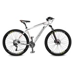 Assistência Técnica e Garantia do produto Bicicleta Kyklos Aro 29 Endurance 9.9 27 V. Freio Hidráulica com Trava Branco/Laranja