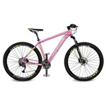 Assistência Técnica e Garantia do produto Bicicleta Kyklos Aro 29 Endurance 9.9 27 V. Freio Hidráulica com Trava Rosa/Verde