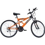 Assistência Técnica e Garantia do produto Bicicleta Monark Aro 26 M Bike Plus 21 Velocidades Preta- Laranja