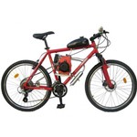 Assistência Técnica e Garantia do produto Bicicleta Motorizada 49cc 4 Tempos - Quadro de Alumínio - Vermelha