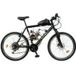 Assistência Técnica e Garantia do produto Bicicleta Motorizada 80cc 2 Tempos - Quadro de Aço Hi-Ten - Preta