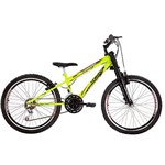 Assistência Técnica e Garantia do produto Bicicleta Track & Bikes Down Hill Dragon Fire 18V Aro 24 Amarelo Neon