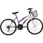 Assistência Técnica e Garantia do produto Bicicleta Track Bikes Parati RX Feminina 18V Aro 24 18 Marchas - Branco/Roxo