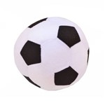 Assistência Técnica e Garantia do produto Bola de Futebol de Pelúcia Antialérica Infantil Adulto Decoração Almofada 12cm Preto e Branco