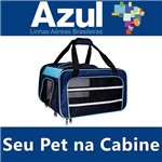 Assistência Técnica e Garantia do produto Bolsa para Transportar Seu Pet na Cabine do Avião - Cia AZUL - Eleva Mundi - (Cor Azul)