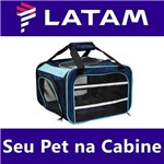Assistência Técnica e Garantia do produto Bolsa para Transportar Seu Pet na Cabine do Avião - Cia LATAM - Eleva Mundi - (Cor Azul)