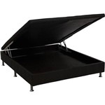 Assistência Técnica e Garantia do produto Box Baú Americano Casal Ortobom Physical Nero Tecido Viscopoli - 138x188x25cm