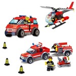 Assistência Técnica e Garantia do produto Brinquedo Bloco de Montar Coleção Bombeiros Resgate - 100% Compatível Lego