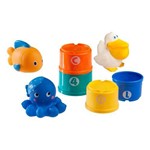Assistência Técnica e Garantia do produto Brinquedos Amigo do Mar e 4 Potes Coloridos no Banho Girotondo Baby