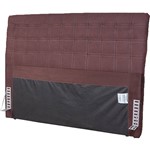 Assistência Técnica e Garantia do produto Cabeceira Casal Sofisticalle 140cm Suede Marrom - LightSpuma