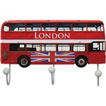 Assistência Técnica e Garantia do produto Cabideiro de Parede London Bus 3 Ganchos Vermelho - Kapos