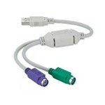 Assistência Técnica e Garantia do produto Cabo Adaptador Conversor USB X PS2 Duas Portas Teclado Mouse