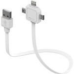 Assistência Técnica e Garantia do produto Cabo 3 em 1 para Recarga e Sincronização Apple Lightning Micro USB Mini USB 80cm - ELG