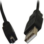 Assistência Técnica e Garantia do produto Cabo USB AM/Mini USB 8 Pinos Quadrado P/ Câmera Digital 1,8m - Cia do Software