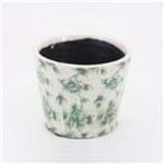 Assistência Técnica e Garantia do produto Cachepot em Cerâmica C/ Desenho de Flores Verde