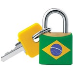 Assistência Técnica e Garantia do produto Cadeado SM E-20mm - Cores Bandeira do Brasil - Pado