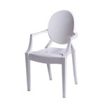 Assistência Técnica e Garantia do produto Cadeira Acrílica com Braço OR Design Branco
