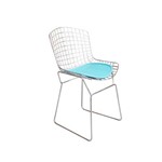 Assistência Técnica e Garantia do produto Cadeira Bertoia Cercatto Ca01 Pés Cromados e Assento Azul