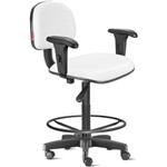 Assistência Técnica e Garantia do produto Cadeira Caixa Alta com Braços com Rodízios Courvim Branco Cb03