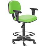 Assistência Técnica e Garantia do produto Cadeira Caixa Alta com Braços com Rodízios Courvim Verde Limão Cb03