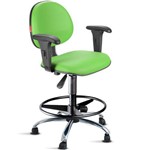 Assistência Técnica e Garantia do produto Cadeira Caixa Alta Portaria Recepção com Braços Verde Limão Cb23