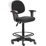 Assistência Técnica e Garantia do produto Cadeira Caixa Alta Portaria Recepção Ergonômica Preto Cb34