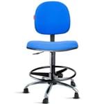 Assistência Técnica e Garantia do produto Cadeira Caixa Alta Portaria Recepção Tecido Azul Royal Cb31