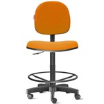 Assistência Técnica e Garantia do produto Cadeira Caixa Alta Portaria Recepção Tecido Laranja Cb32
