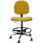 Assistência Técnica e Garantia do produto Cadeira Caixa Alta Portaria Recepção Tecido Mostarda Cb31
