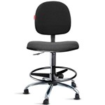 Assistência Técnica e Garantia do produto Cadeira Caixa Alta Portaria Recepção Tecido Preto Cb31