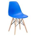 Assistência Técnica e Garantia do produto Cadeira Charles Eames Eiffel DSW - Azul Royal - Madeira Clara