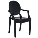 Assistência Técnica e Garantia do produto Cadeira com Braço Ghost Preta