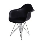 Assistência Técnica e Garantia do produto Cadeira com Braços Eames em Metal 1121 OR Design Preto