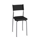 Assistência Técnica e Garantia do produto Cadeira de Aço Mônaco C142 Compoarte Cromado/Preto