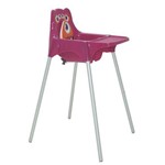 Assistência Técnica e Garantia do produto Cadeira de Refeicao Plastica Monster Rosa Alta com Pernas de Aluminio Anodizado
