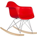 Assistência Técnica e Garantia do produto Cadeira Design Eiffel Eames com Balanço Pm-084 Base Madeira ABS/Vermelho - Pelegrin