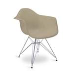 Assistência Técnica e Garantia do produto Cadeira DKR DAW Eames com Braços Eiffel Base Metal - Nude