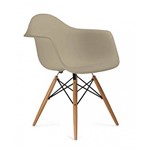 Assistência Técnica e Garantia do produto Cadeira DKR DAW Eames com Braços Eiffel Wood Base Madeira - Nude