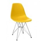 Assistência Técnica e Garantia do produto Cadeira DKR Eifell Charles Eames Base Cromada - Amarela