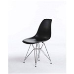 Assistência Técnica e Garantia do produto Cadeira DKR Eifell Charles Eames Base Cromada - Preta