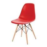 Assistência Técnica e Garantia do produto Cadeira DKR Eifell Charles Eames Wood Base Madeira - Vermelha