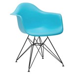 Assistência Técnica e Garantia do produto Cadeira Eames DAR - Azul Tiffany - Base Preto