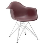 Assistência Técnica e Garantia do produto Cadeira Eames DAR - Marrom - Base Cromada