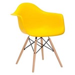 Assistência Técnica e Garantia do produto Cadeira Eames DAW - Amarelo - Madeira Clara