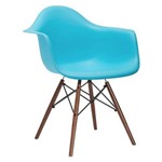 Assistência Técnica e Garantia do produto Cadeira Eames DAW - Azul Tiffany - Madeira Escura