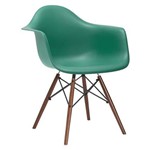 Assistência Técnica e Garantia do produto Cadeira Eames DAW - Verde Escuro - Madeira Escura