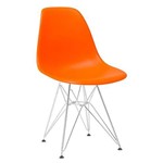 Assistência Técnica e Garantia do produto Cadeira Eames DKR - Eiffel - Laranja - Base Cromada