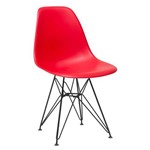 Assistência Técnica e Garantia do produto Cadeira Eames DKR - Eiffel - Vermelho - Base Preta