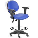Assistência Técnica e Garantia do produto Cadeira Ergonômica Nr17 Caixa Alta com Braços Azul Royal Cb27